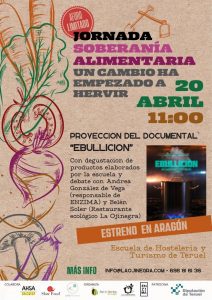 Restaurante Lojinebra participa en la presentación del documental Ebullición.