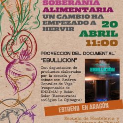 Restaurante Lojinebra participa en la presentación del documental Ebullición.