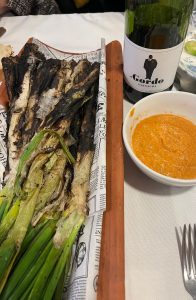 Menú Calçots para Slow Food en Restaurante Candelas.